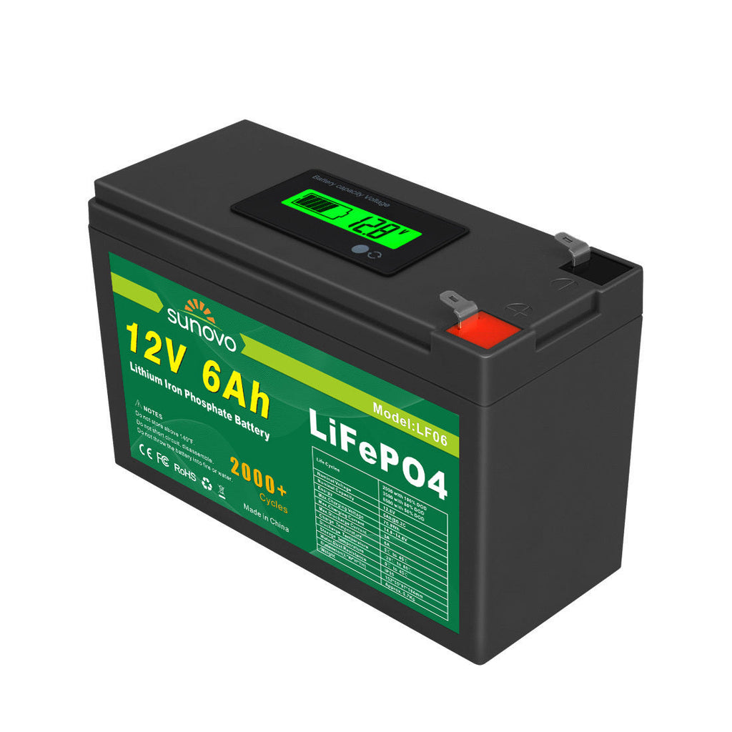 Samland 12V 6AH Deep Circle Lifepo4 Lithium Battery Rechargeable