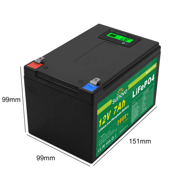 Samland 12V 7AH Deep Circle Lifepo4 Lithium Battery Rechargeable