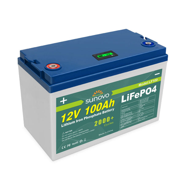 Samland 12V 100AH Deep Circle Lifepo4 Lithium Battery Rechargeable