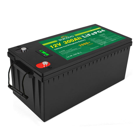 Samland 12V 300AH Deep Cycle Lifepo4 Battery Rechargeable Lithium