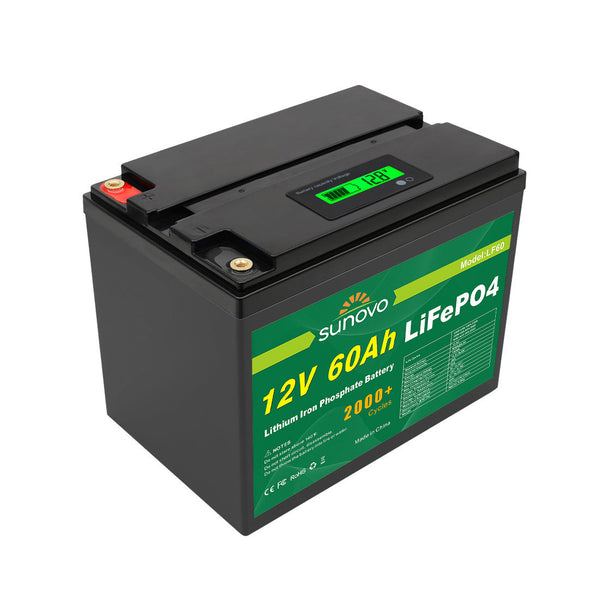 Samland 12V 60AH Deep Circle Lifepo4 Lithium Battery Rechargeable