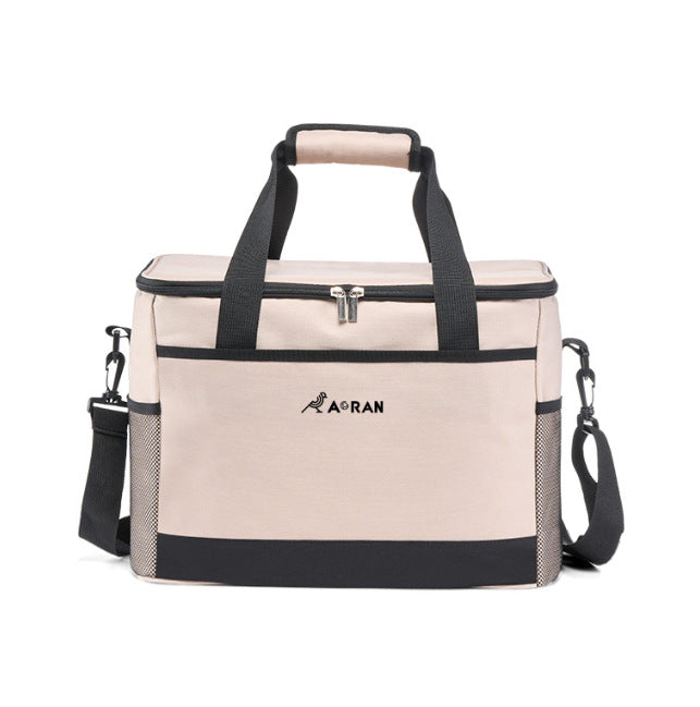 Blue Portable Insulated Cooler Bag for Camping & Picnics - Durable Outdoor Storage Tote