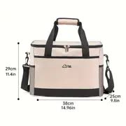 Blue Portable Insulated Cooler Bag for Camping & Picnics - Durable Outdoor Storage Tote