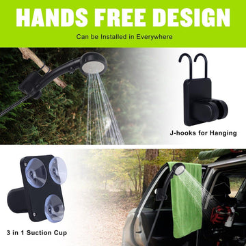 Rechargeable Portable Camping Shower Pump 6000mAh