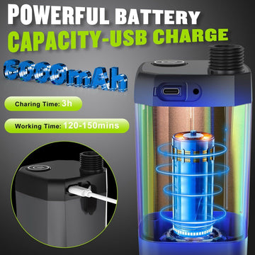 Rechargeable Portable Camping Shower Pump 6000mAh