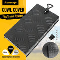 Aumerage Truma Hot Water Cowl Cover - Black Checker Plate