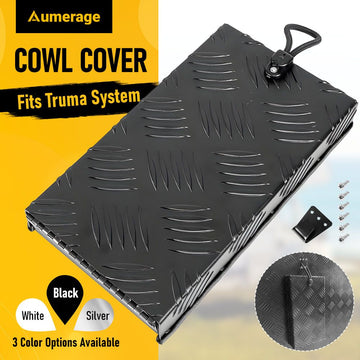 Aumerage Truma Hot Water Cowl Cover - Black Checker Plate