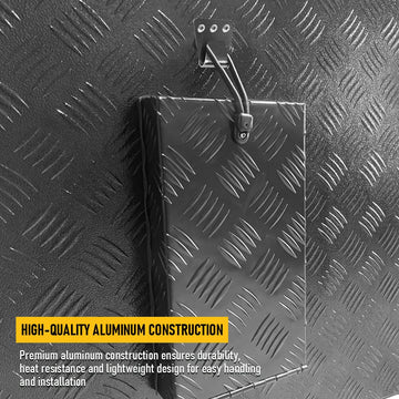 Aumerage Truma Hot Water Cowl Cover - Black Checker Plate