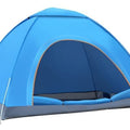 1-Person Camping Tent Automatic Pop Up Beach Tent Waterproof Wind Shelter Easy Setup, Blue, 200x100x110cm