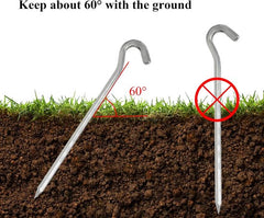 Tent peg - 8 cm / 7 inch - Metal aluminum awning peg - Camping peg Tent anchor - Silver