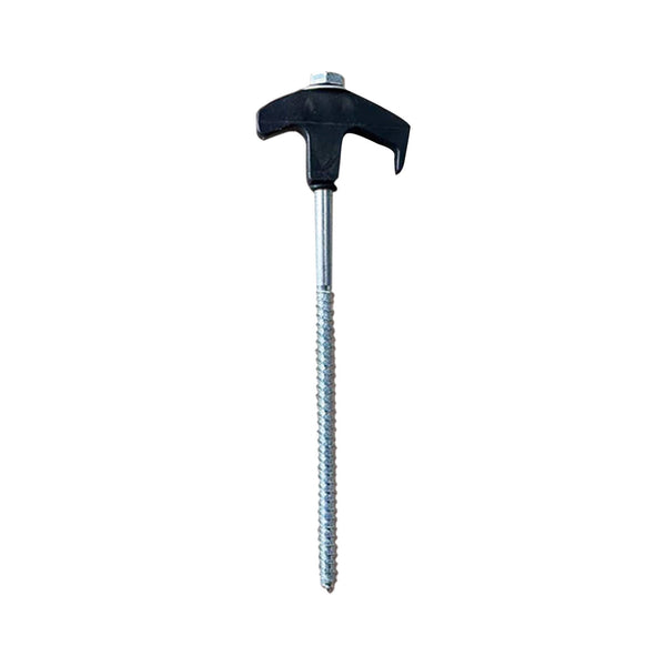 Chmadoxn Tent Stakes Heavy Duty, 8 Inch Screw in Tent Stakes, Ground Anchors Screw in, Tent Pegs Camping Stakes, Metal Threaded Tent Spikes 8 pc Green