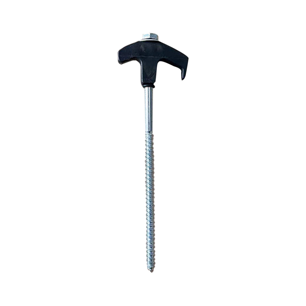 Chmadoxn Tent Stakes Heavy Duty, 8 Inch Screw in Tent Stakes, Ground Anchors Screw in, Tent Pegs Camping Stakes, Metal Threaded Tent Spikes 8 pc White