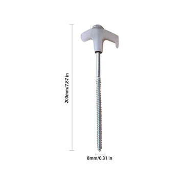 Chmadoxn Tent Stakes Heavy Duty, 8 Inch Screw in Tent Stakes, Ground Anchors Screw in, Tent Pegs Camping Stakes, Metal T