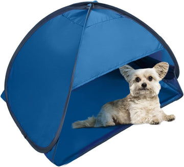 Pop-up Beach Shelter - Portable Beach Tent Anti-UV, Windproof, Picnic Tent for Small Dogs, Cats and Other Small Pets, Bl