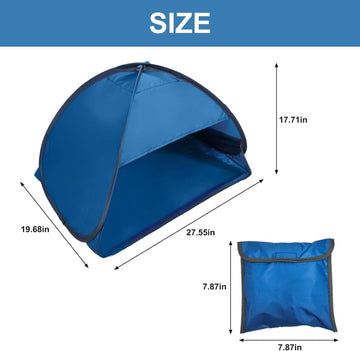 Pop-up Beach Shelter - Portable Beach Tent Anti-UV, Windproof, Picnic Tent for Small Dogs, Cats and Other Small Pets, Bl