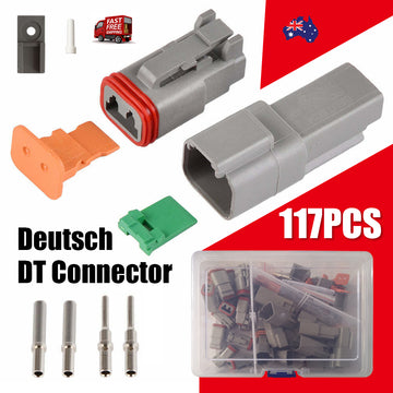 Deutsch DT Series 2-pin connector kit, 117 pieces, waterproof IP67