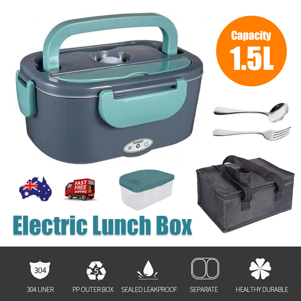 Electric Lunch Box Food Warmer Portable Leakproof Food Heater Car Home