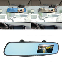 1080P Rear View Reversing Mirror 4.3'' Front And Rear DVR Car Dash Camera Dual Lens