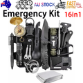 16-in-1 SOS Emergency Survival Kit Box for Camping & Outdoors