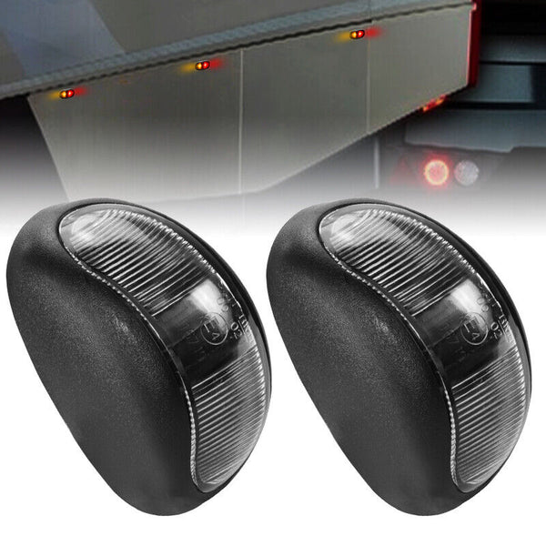 Off Road Living 10-Pack LED Clearance Side Marker Lights Amber/Red 12-24V
