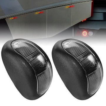 Offroad Living 10-Pack LED Clearance Side Marker Lights Amber/Red 12-24V