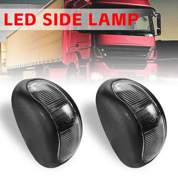 Offroad Living 10-Pack LED Clearance Side Marker Lights Amber/Red 12-24V