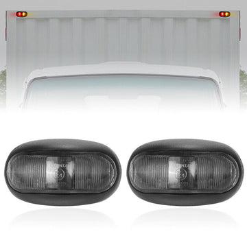Offroad Living 10-Pack LED Clearance Side Marker Lights Amber/Red 12-24V