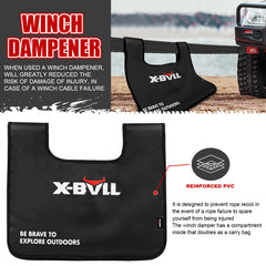 X-BULL 4X4 Recovery Kit Kinetic Recovery Rope Snatch Strap / 2PCS Recovery Tracks Gen2.0