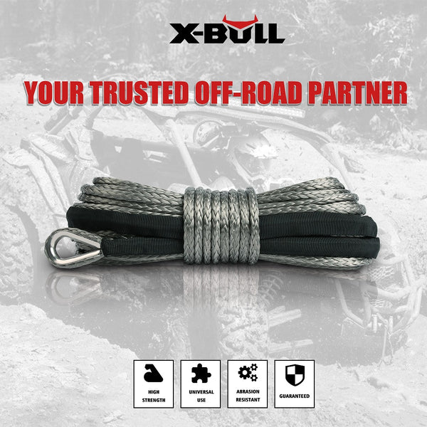 X-BULL Dyneema Synthetic Winch Rope 5.5mm x 13m