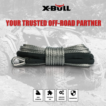 X-BULL Dyneema Synthetic Winch Rope 5.5mm x 13m