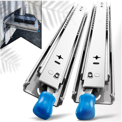 22in Pair 150KG Heavy Duty Drawer Slides Rails Runners Locking Ball Bearing