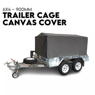Trailer Cage Canvas Tarp Cover 6x4 — 900mm High Cage Universal Fit