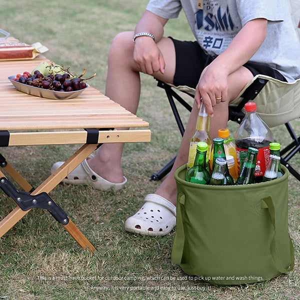 13L Folding Camping Bucket – Collapsible Portable Storage