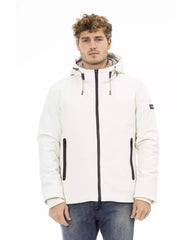 Baldinini Trend Men's White Polyester Jacket - L