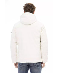 Baldinini Trend Men's White Polyester Jacket - L