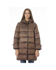 Baldinini Trend Women's Brown Nylon Jackets & Coat - L