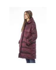 Baldinini Trend Women's Burgundy Nylon Jackets & Coat - XL