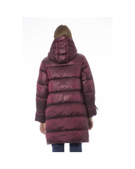 Baldinini Trend Women's Burgundy Nylon Jackets & Coat - XL