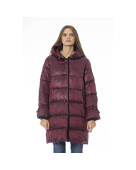 Baldinini Trend Women's Burgundy Nylon Jackets & Coat - 2XL