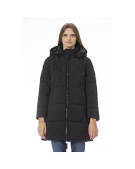 Baldinini Trend Women's Black Polyester Jackets & Coat - 2XL