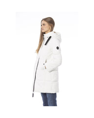 Baldinini Trend Women's White Polyester Jackets & Coat - L