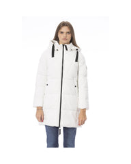 Baldinini Trend Women's White Polyester Jackets & Coat - M