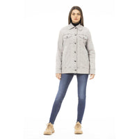 Jacob Cohen Women's Elegant Gray Cotton Blend Jacket - 42 IT