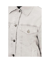 Jacob Cohen Women's Elegant Gray Cotton Blend Jacket - 42 IT