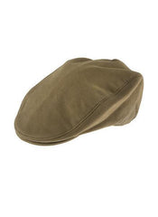 Dents Mens Moleskin Flat Cotton Cap Ivy Hat - Camel - Medium