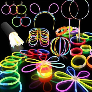 Glow Sticks Bulk Pack 15 — Neon Necklaces for Camping and Outdoor