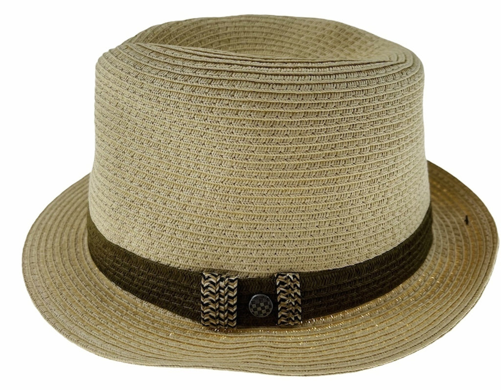Dents Mens Straw Hat Toyo Trilby Fedora Summer Sun Stingy Brim