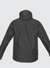 Mens Quantum Windproof Jacket Coat Winter Blazer with Hood - Graphite - 3XL