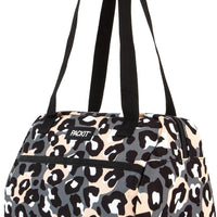 PACKIT Freezable Ice Lunch Bag Tote Food Storage Camping Travel Tiger - Wild Leopard