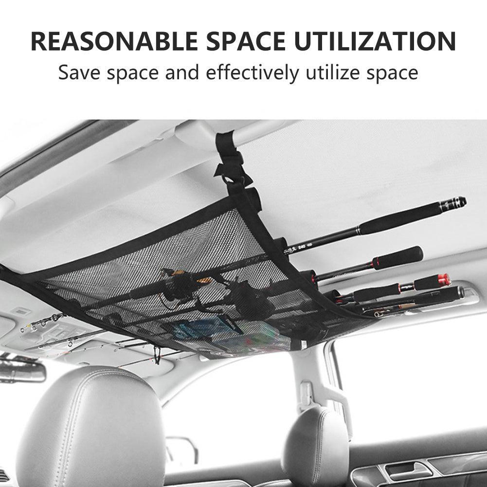 Car Fishing Rod Strap Vehicle Rod Carrier Storage Net Fishing Pole Holder SUV-2PCS Black Fishing Strap - Premium Camping Gear for Australian Adventures